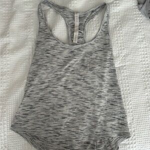 Grey and black lululemon athletic tank top size 4